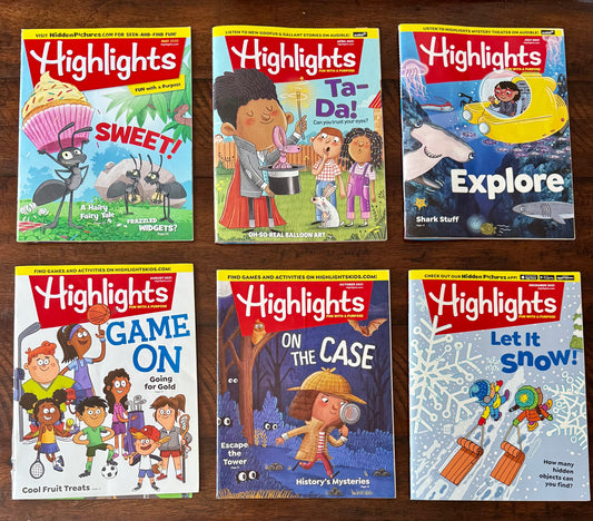 Highlights Magazine: 6 Magazine Bundle