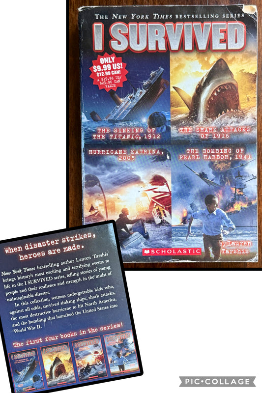 I Survived...4 books in1 - Titanic/sharks/Katrina