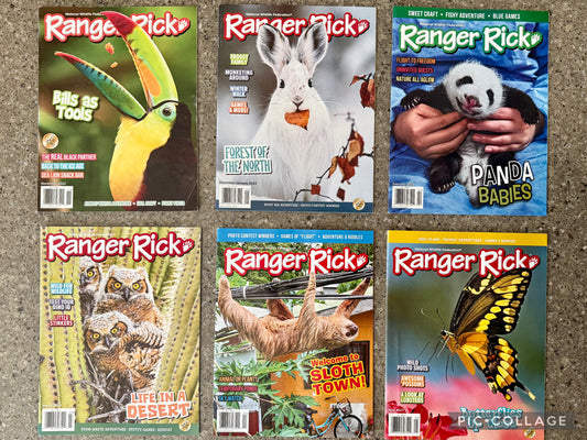 Ranger Rick Magazines - 6 magazine bundle