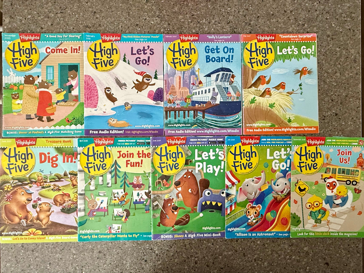 Highlights High Five: - 9 Magazine Bundle