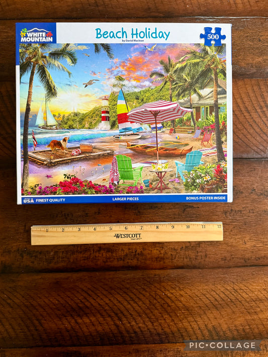 Beach Holiday; 500 pcs -White Mountain puzzle