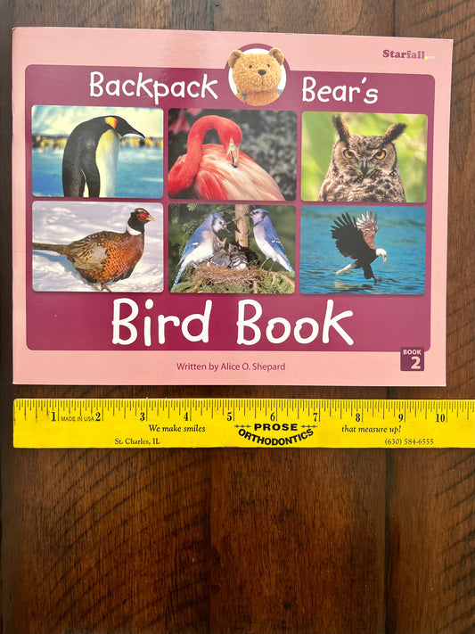 Bird Book- 32 pgs (NEW!) -warm blooded vertebrate