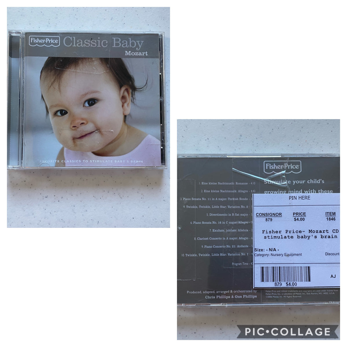 Fisher Price- Mozart CD stimulate baby's brain