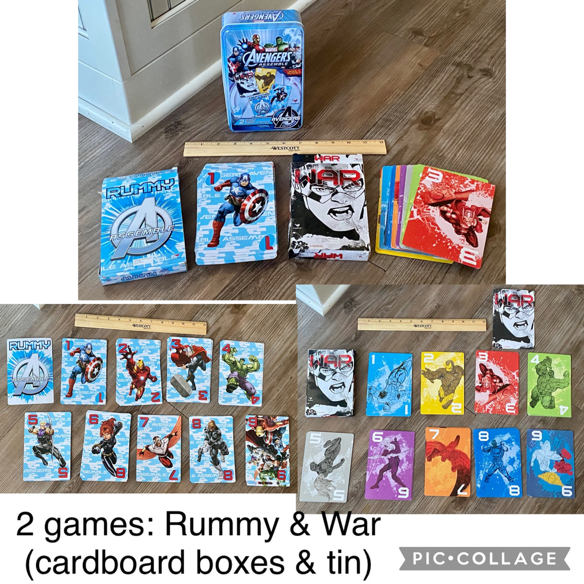 Marvel Avengers Assemble 2 XL decks- War & Rummy