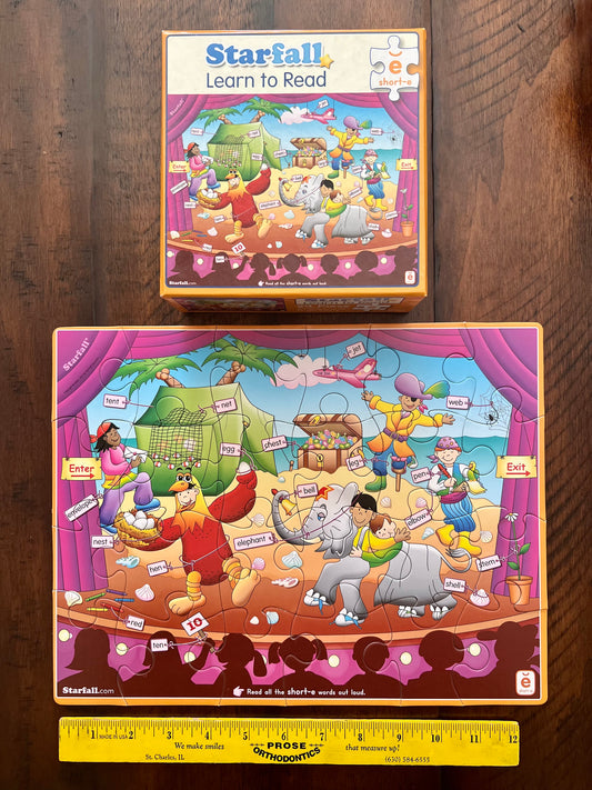 Learn to Read puzzles -short-e