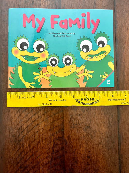 My Family- 8 pages -phonics book Y vowel