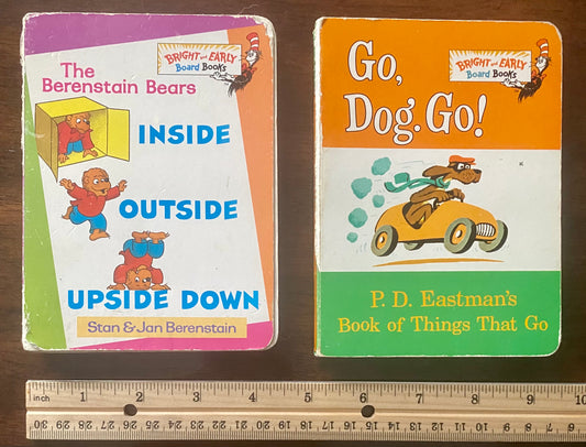 2- Inside Outside Upside Down; and Go, Dog, Go!
