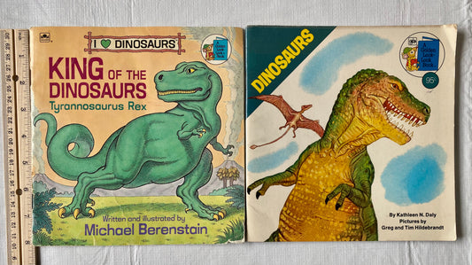 2- King of the Dinosaurs T Rex; & Dinosaurs- worn