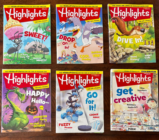 Highlights Magazine: 6 Magazine Bundle