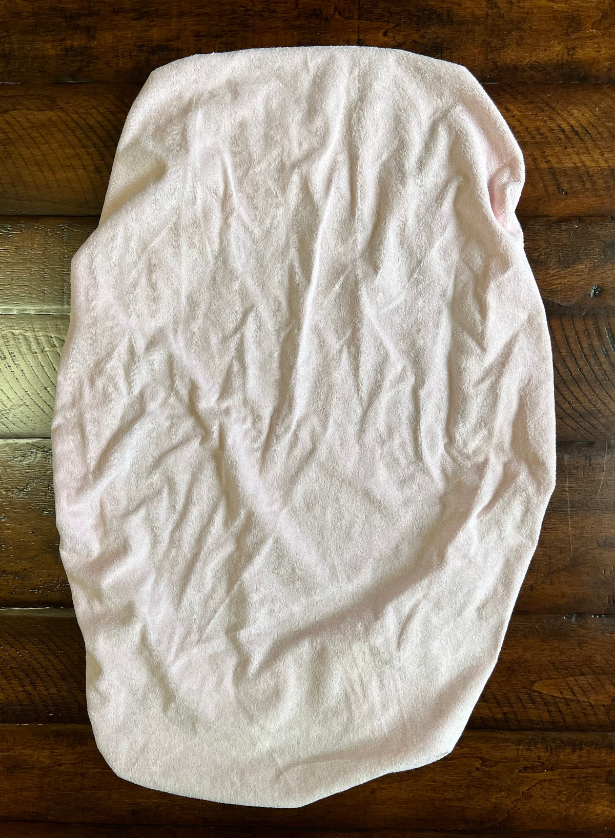 Changing table pad cover -PINK!