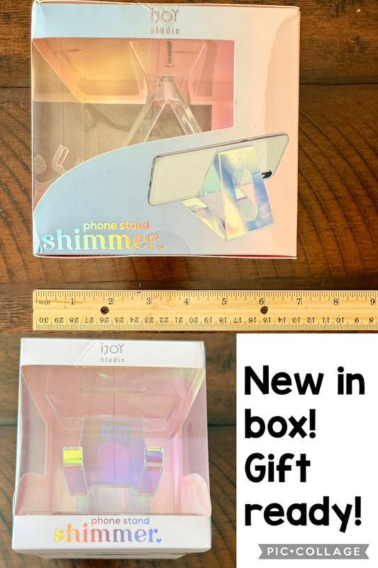 Phone stand: SHIMMER -new in box!