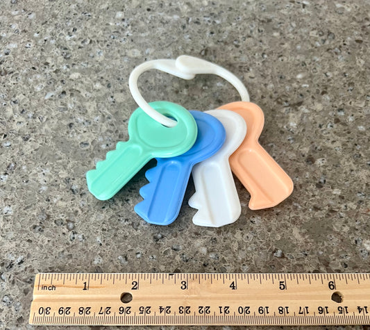 4 keys on a key ring