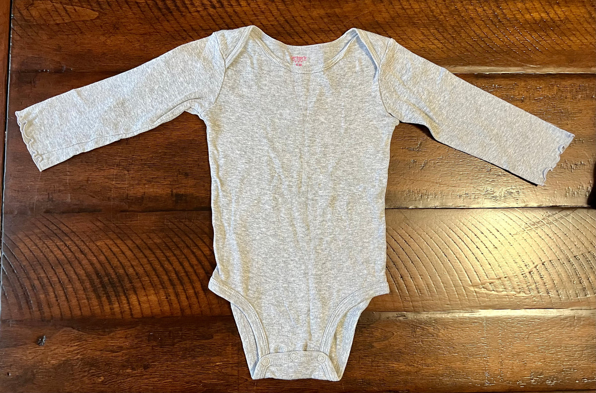 Carter's LS onesie -great for layering - size Month - 12-18 / 18M