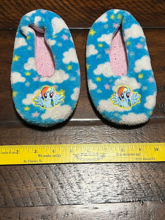 My Little Pony slippers blue/white with pink - size Shoes - Toddler 8