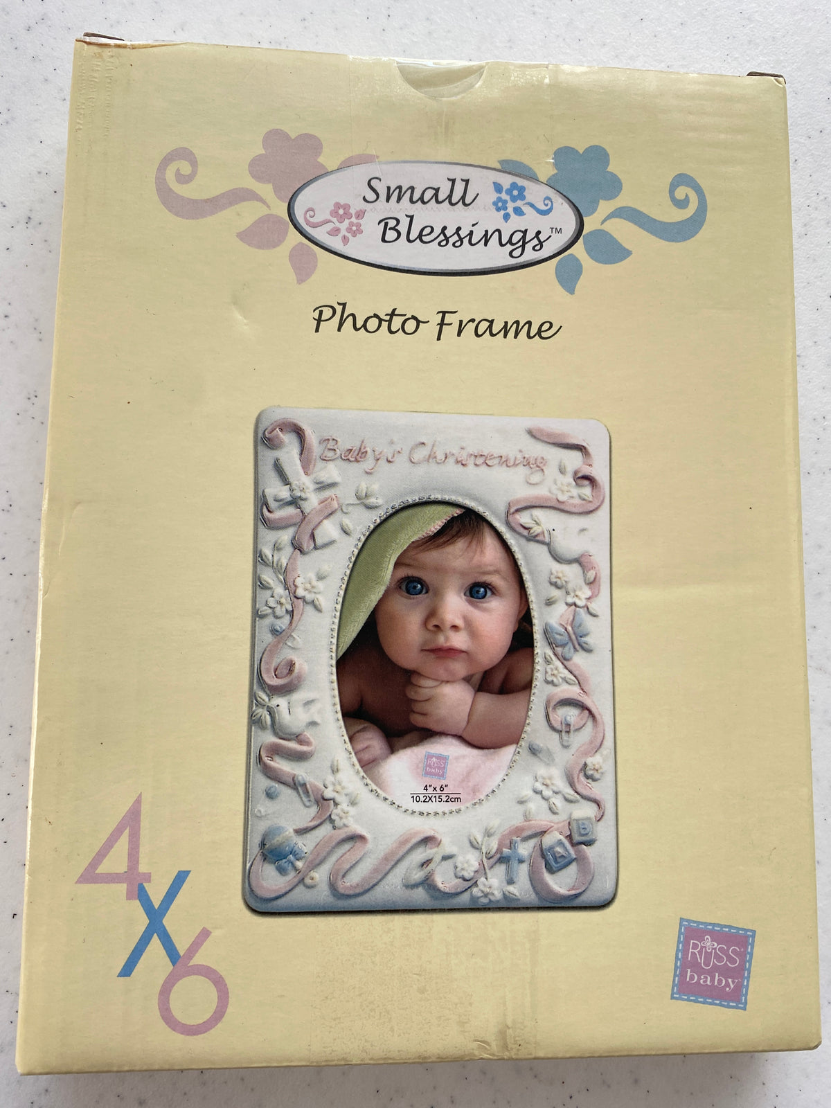 4x6 frame- perfect GIFT! Baby's Christening- NEW!
