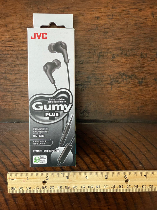 JVC Gumy Plus headphones -noise isolation