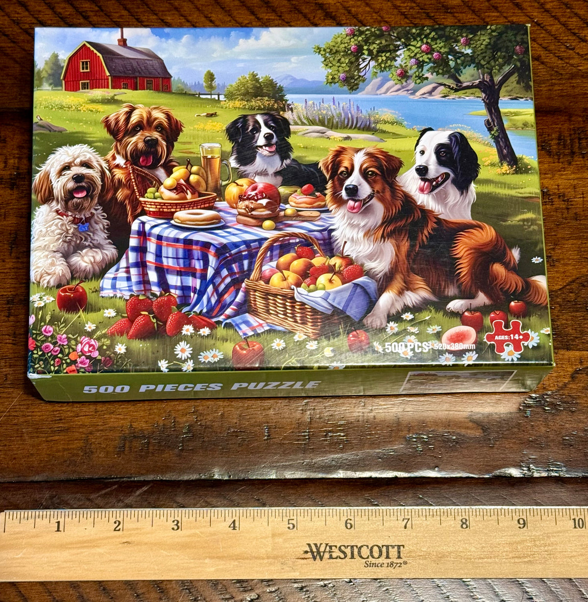 Dogs at a picnic -500 pieces