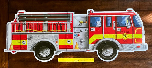 Melissa & Doug puzzle Giant FIRE TRUCK; 24 pcs