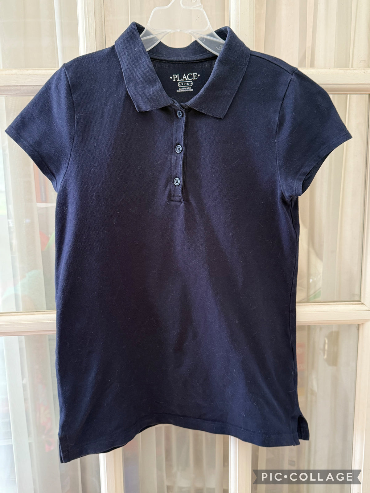 Children's Place polo - navy - size Youth - 10 (L)