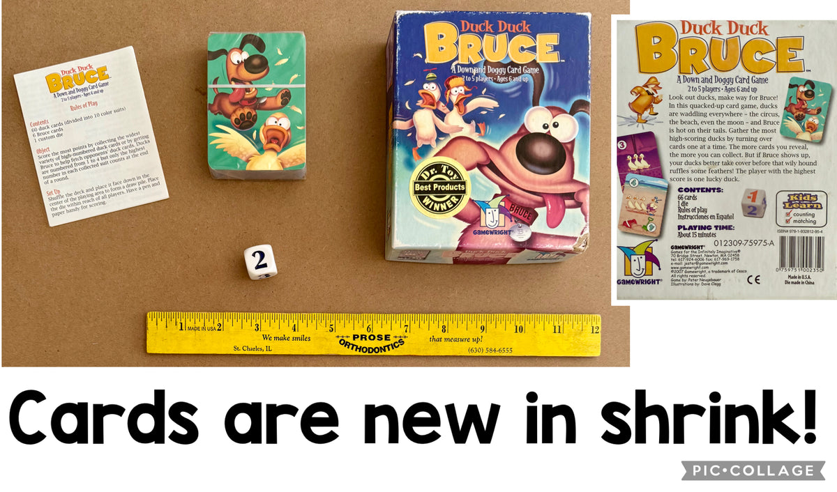 Duck Duck Bruce- A Down + Doggy Card game
