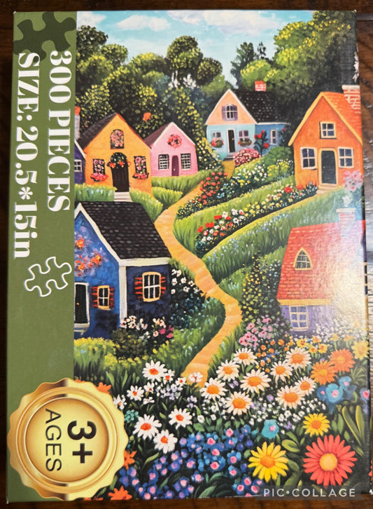 Cottages + flowers - 300 pieces