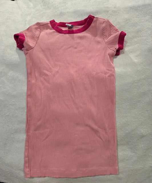 VGUC pink ribbed tshirt Dress, old navy - size Youth - 6 (S)