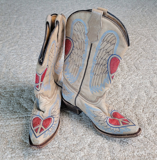 VGUC Authentic Cowboy Boots Size 2 - size Shoes - Kids 2