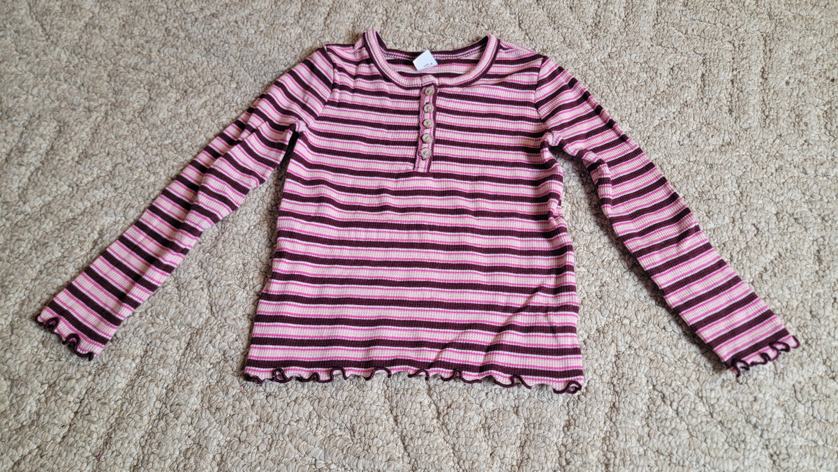 EUC Old Navy 5T LS Stripe Shirt - size Toddler - 5T