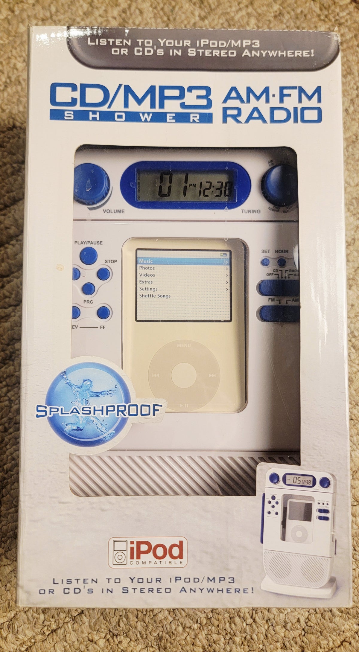 EUC CD Mp3 IPOD Shower Player