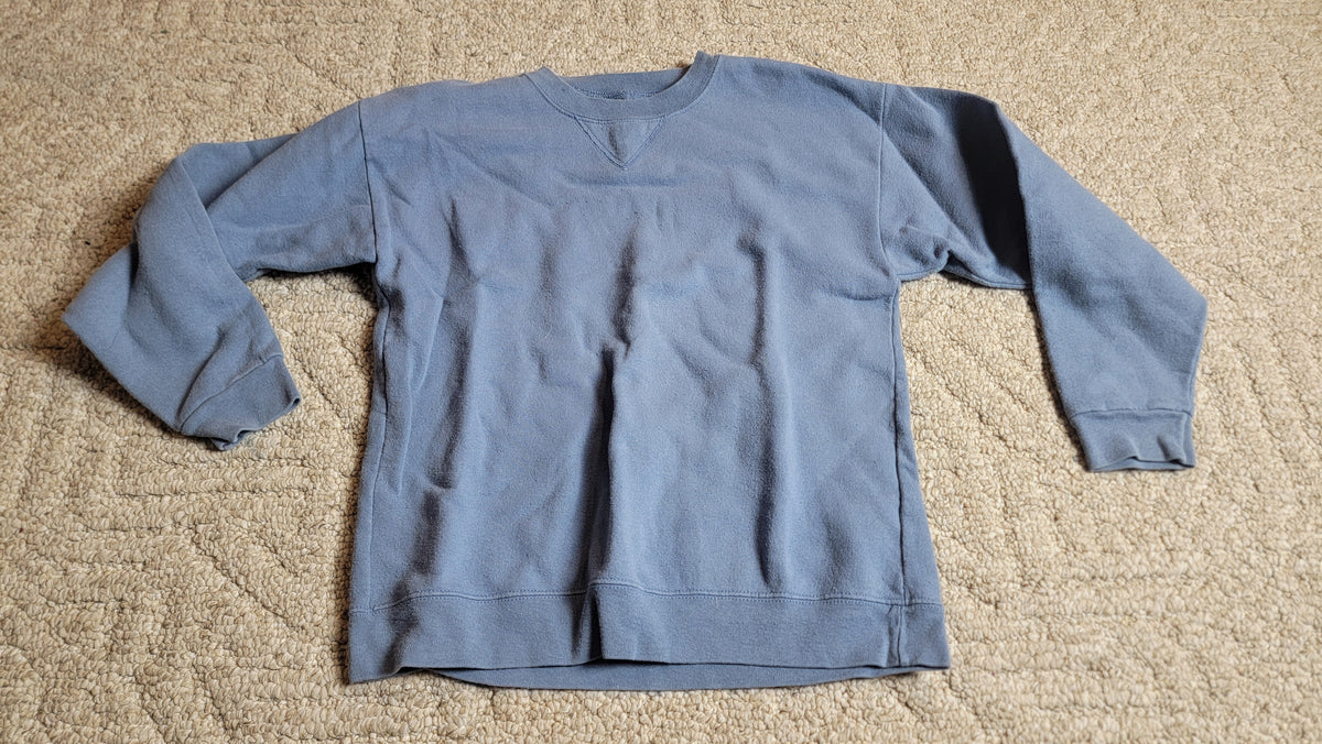 GUC Hanes Sz 8-10 Basic Blue Sweatshirt - size Youth - 8 (M)