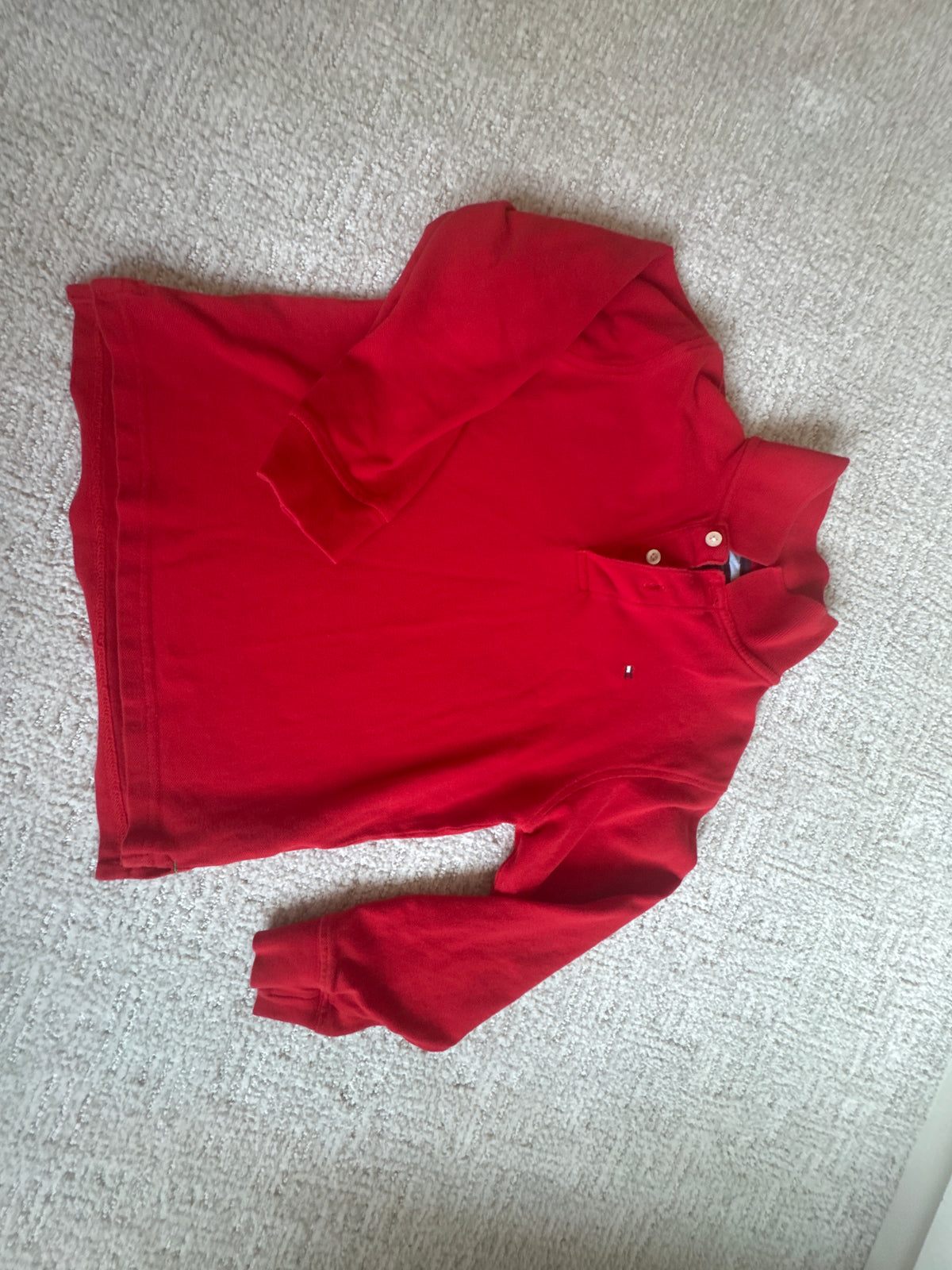 TH l/s red polo GUC sz7 - size Youth - 7 (S)