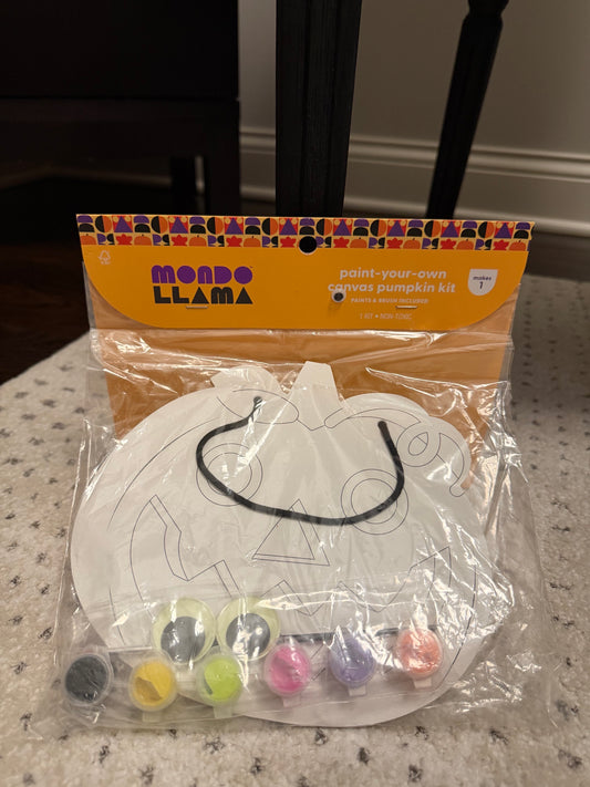 Mondo Llama NEW Pumpkin Canvas