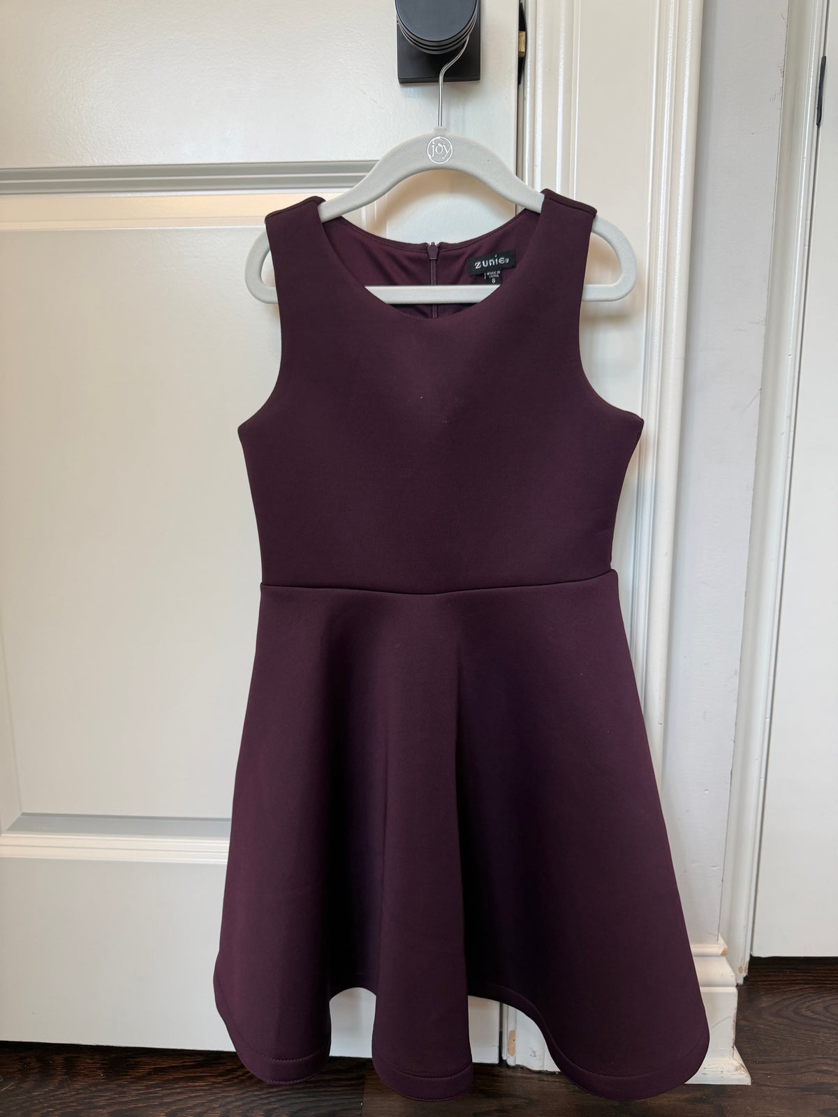 Zunie Plum Dress VGUC - size Youth - 8 (M)