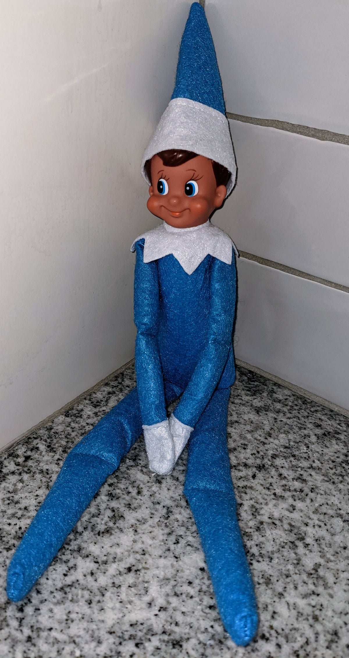 NIB Blue Elf on Shelf Christmas Doll
