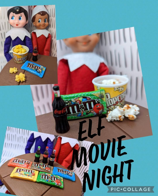 Elf on the Shelf Movie Night Christmas ready #3