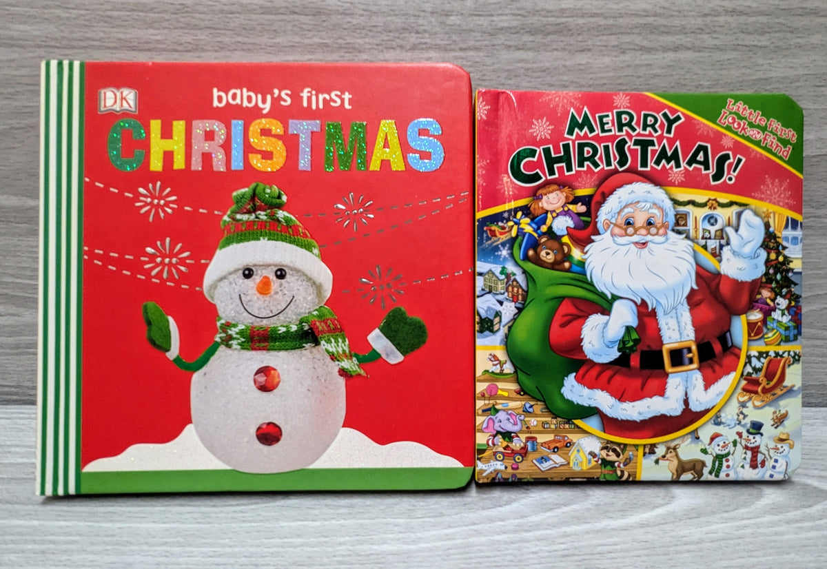 EUC Baby's 1st Christmas & Lil 1st Look n Find