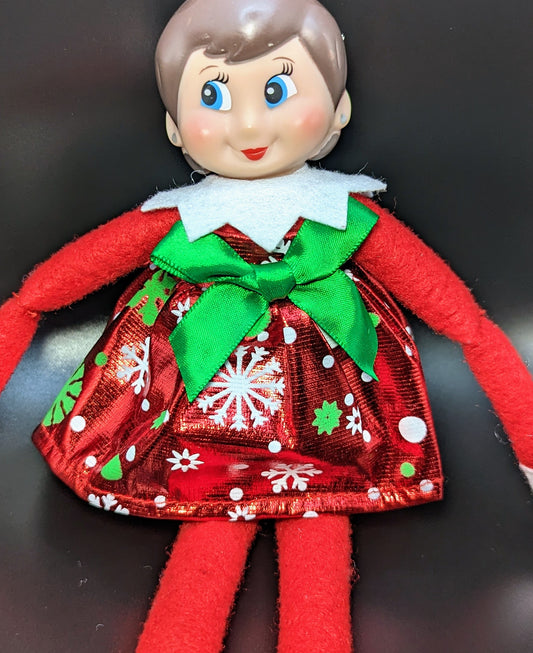 NIB Elf on the Shelf Red Shiny Dress or Skirt