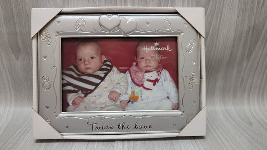 NWT Hallmark silver Twice the Love frame