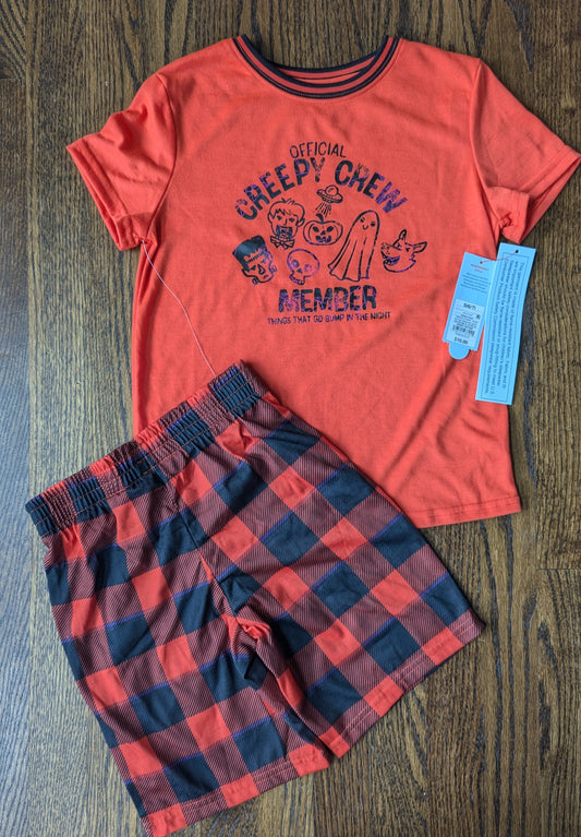 6/7 NWT Cat Jack Jammies Halloween Creepy Crew 6 - size Youth - 6 (S)