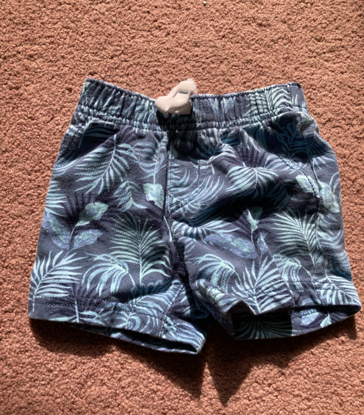 Blue Hawaiian Shorts - size Month - 3-6 / 6M