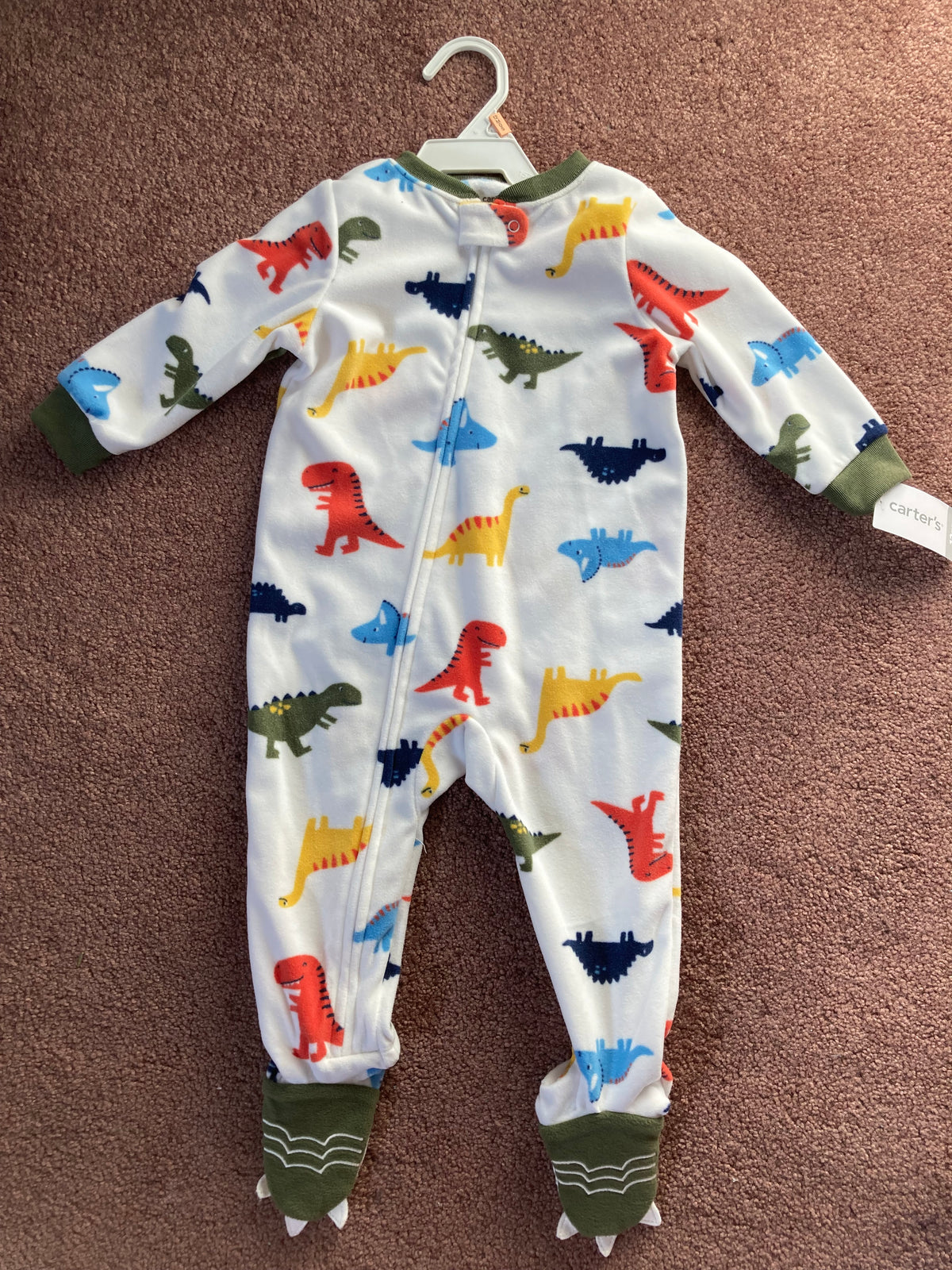 Soft Dino pajamas Carters Brand New - size Month - 9-12 / 12M