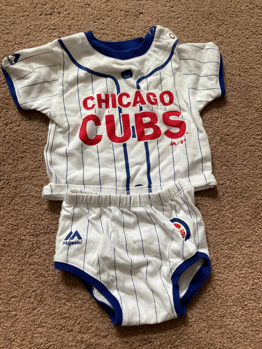 Chicago Cubs Cute Outfit - size Month - 0-3 / 3M