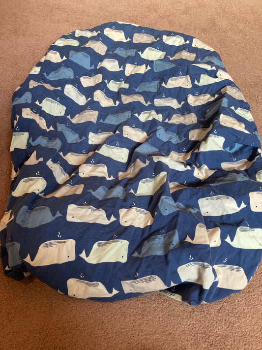 Blue Whales 100% Cotton 2 of 2 - size Bedding - Crib
