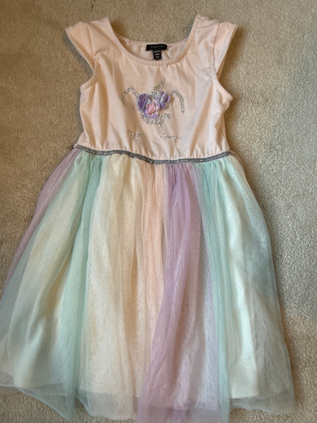 Unicorn Dress GUC - size Youth - 6 (S)