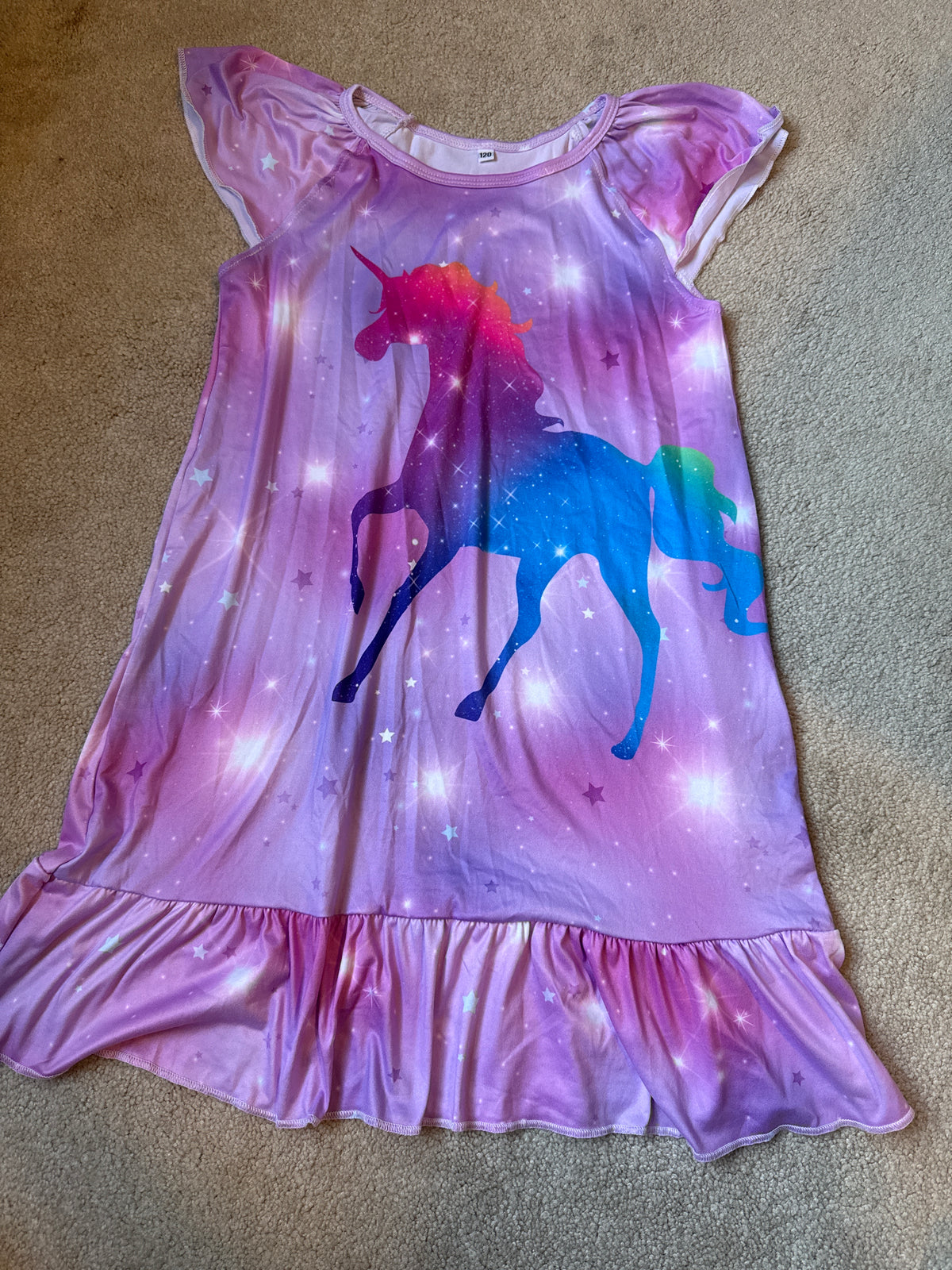 Unicorn Nightgown - size Youth - 7 (S)