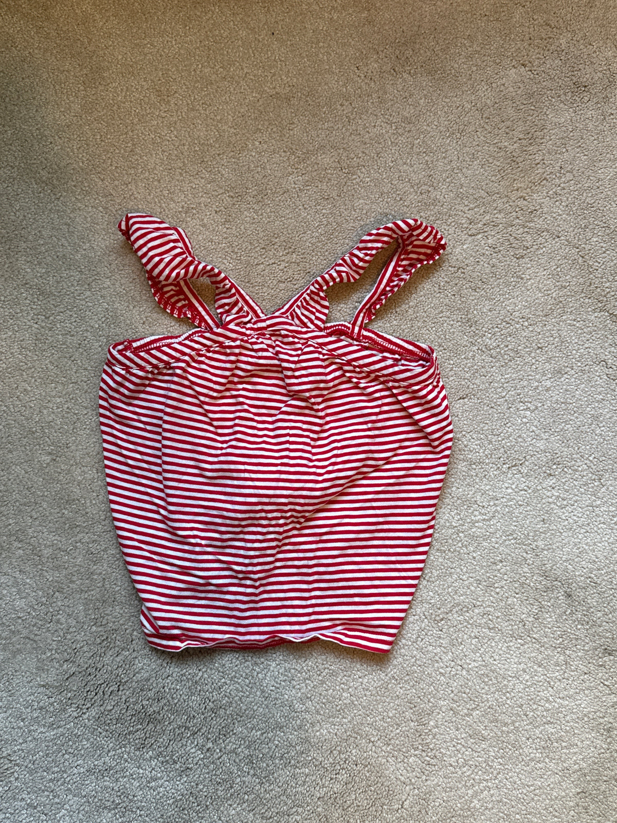 Carters Tank Red and White Stripe - size Youth - 6 (S)