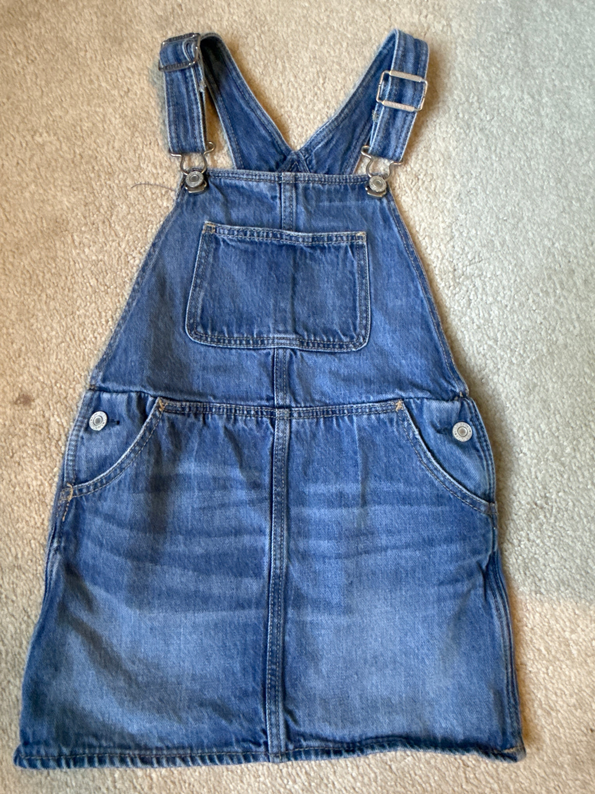 Baby Gap Overall Dress Denim - size Youth - 6 (S)