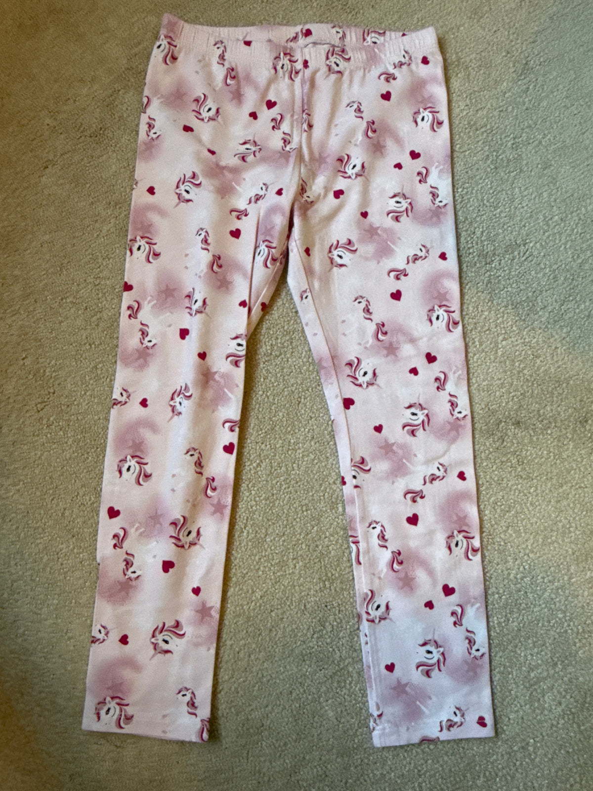 Children's Place Legging Pink Unicorn - size Youth - 7 (S)