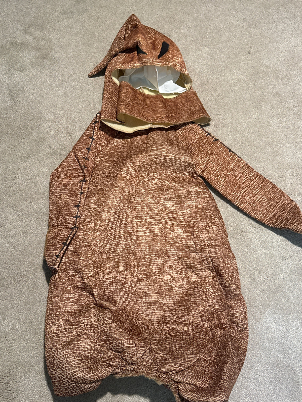 Oogie Boogie Costume Toddler size 3-5 - size Youth - 5 (XS)
