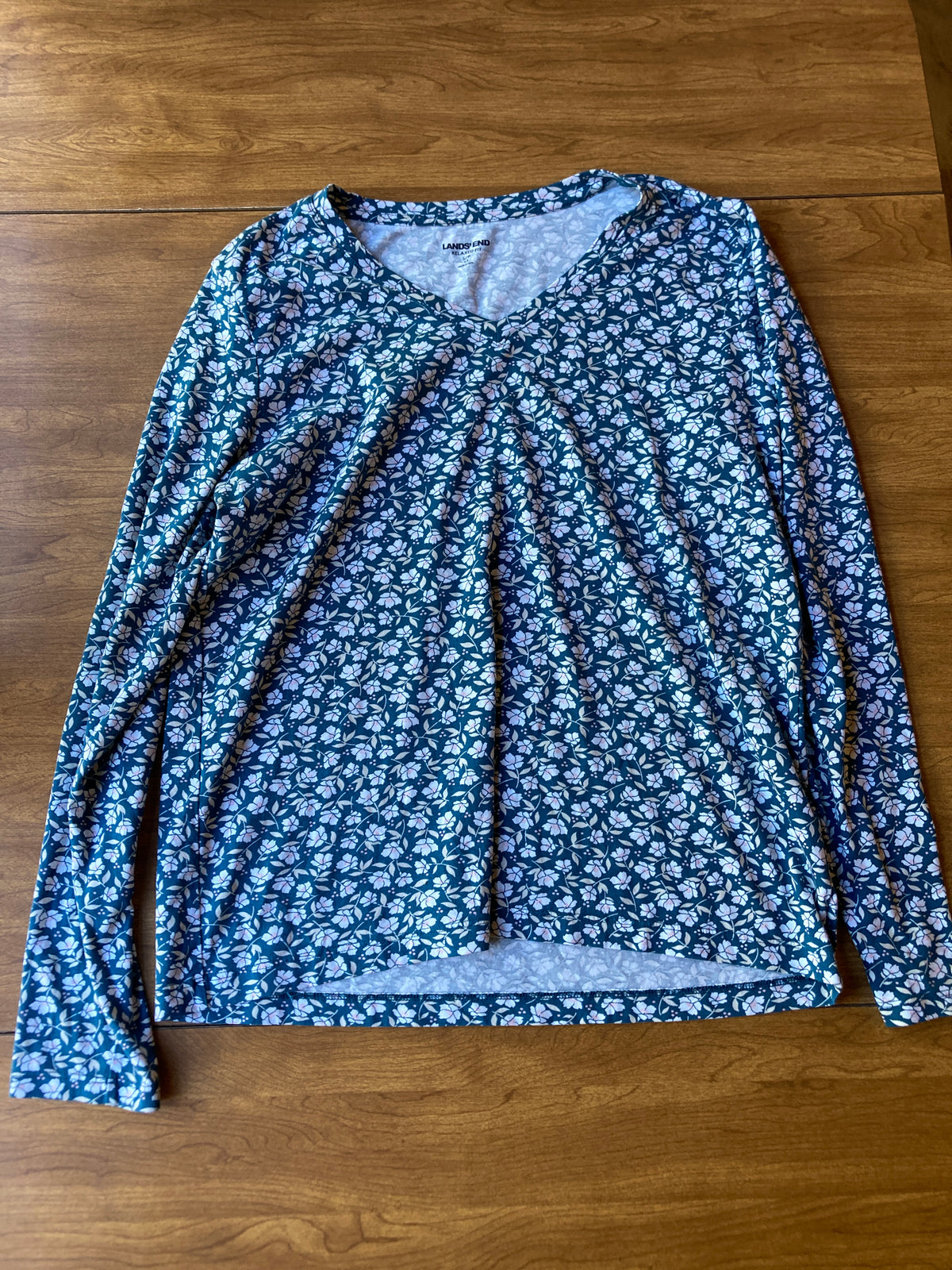Lands' End Long Sleeve relaxed fit, floral - size Women - S (4/6)